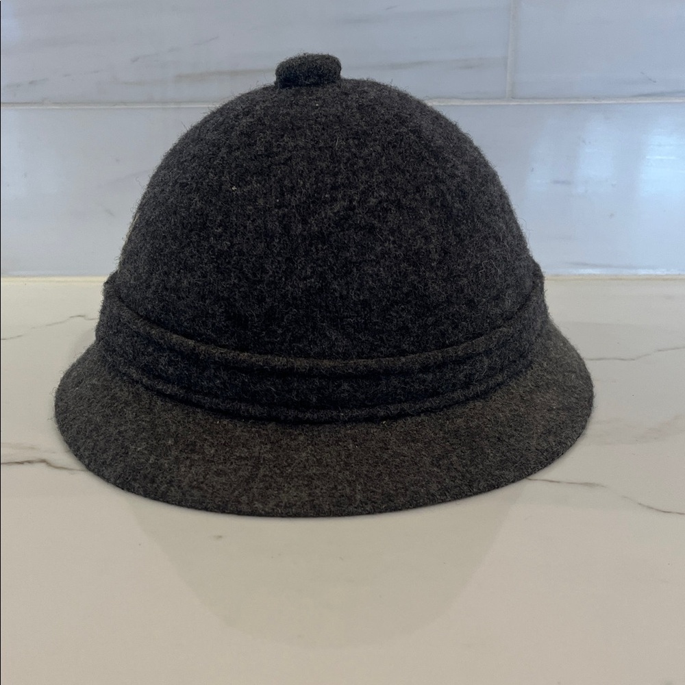 Kangol Wool Casual Cap Charcoal Grouser Tweed - Picture 4 of 10